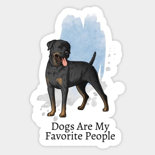 Dogs Are My Favorite People Sticker